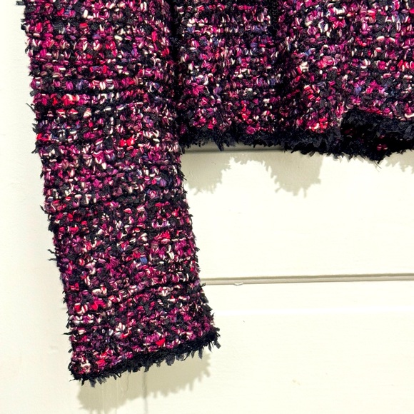 Women’s Tweed Sweater Blazer Cardigan Jacket Coat Size M NWT - Picture 6 of 14